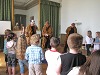 Geoquest Day 4 - Children from Oldway Primary School meet the Geotrio at Oldway Mansion, Paignton