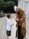 Geoquest Day 4 - Children from Oldway Primary School meet the Geotrio at Oldway Mansion, Paignton