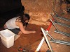 The site is very rich and every few minutes another piece of bone is dicovered.