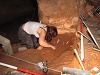 Gradually as each layer is excavated the dig moves downward.